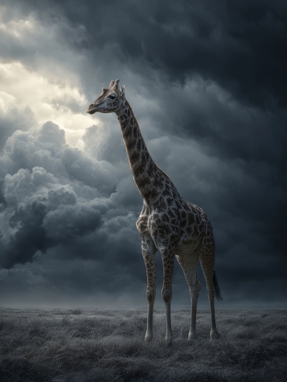 Tableau Girafe Gothique