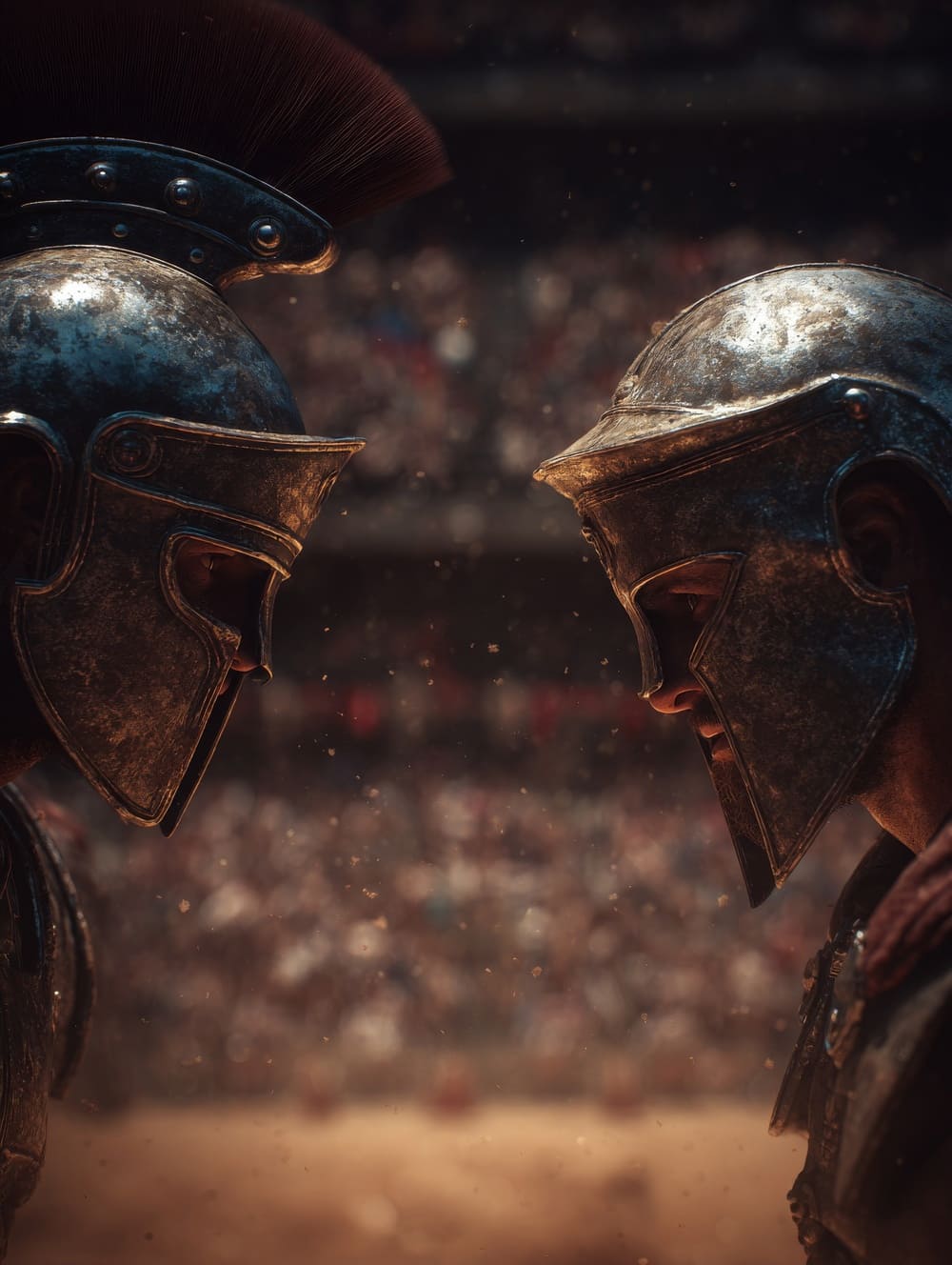 Tableau Gladiateurs Face à Face
