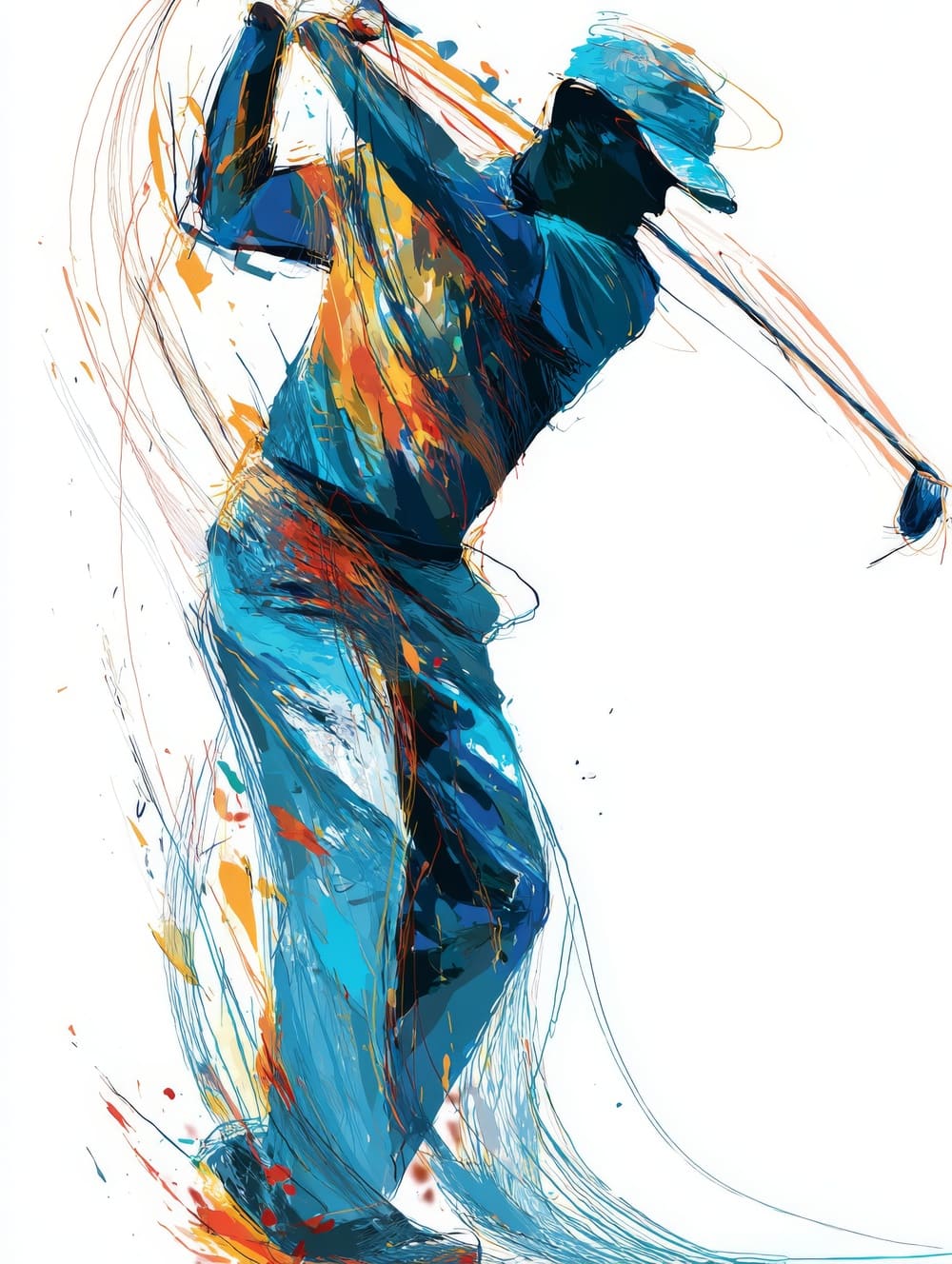 Tableau Golf Artistique