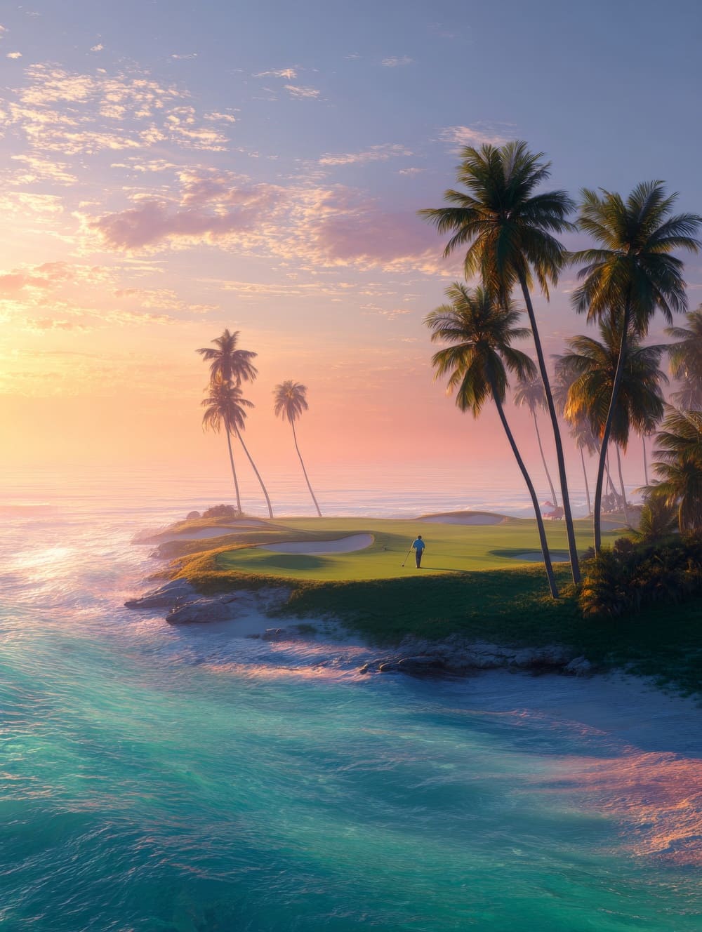 Tableau Golf Exotique