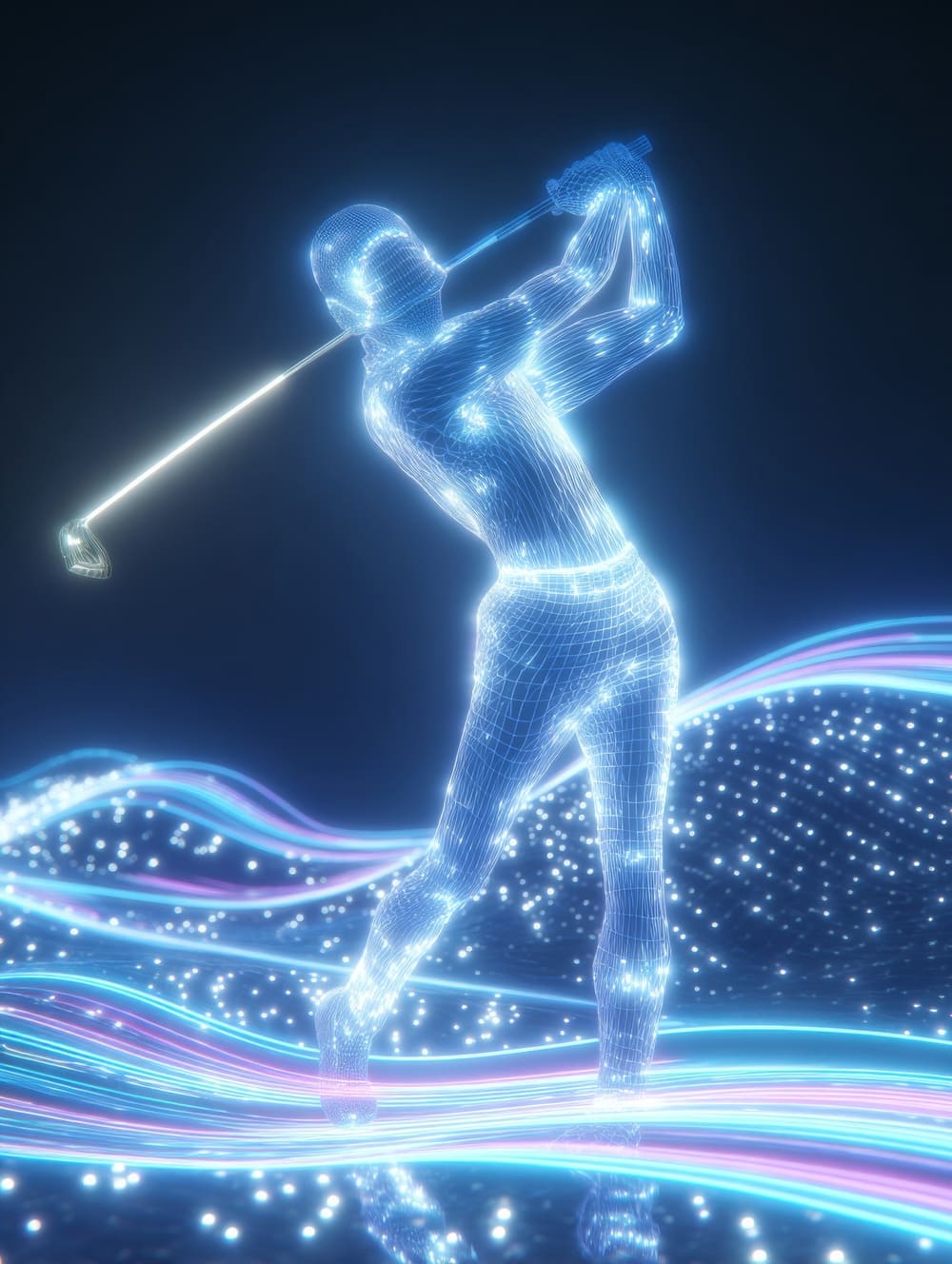 Tableau Golf Futuriste