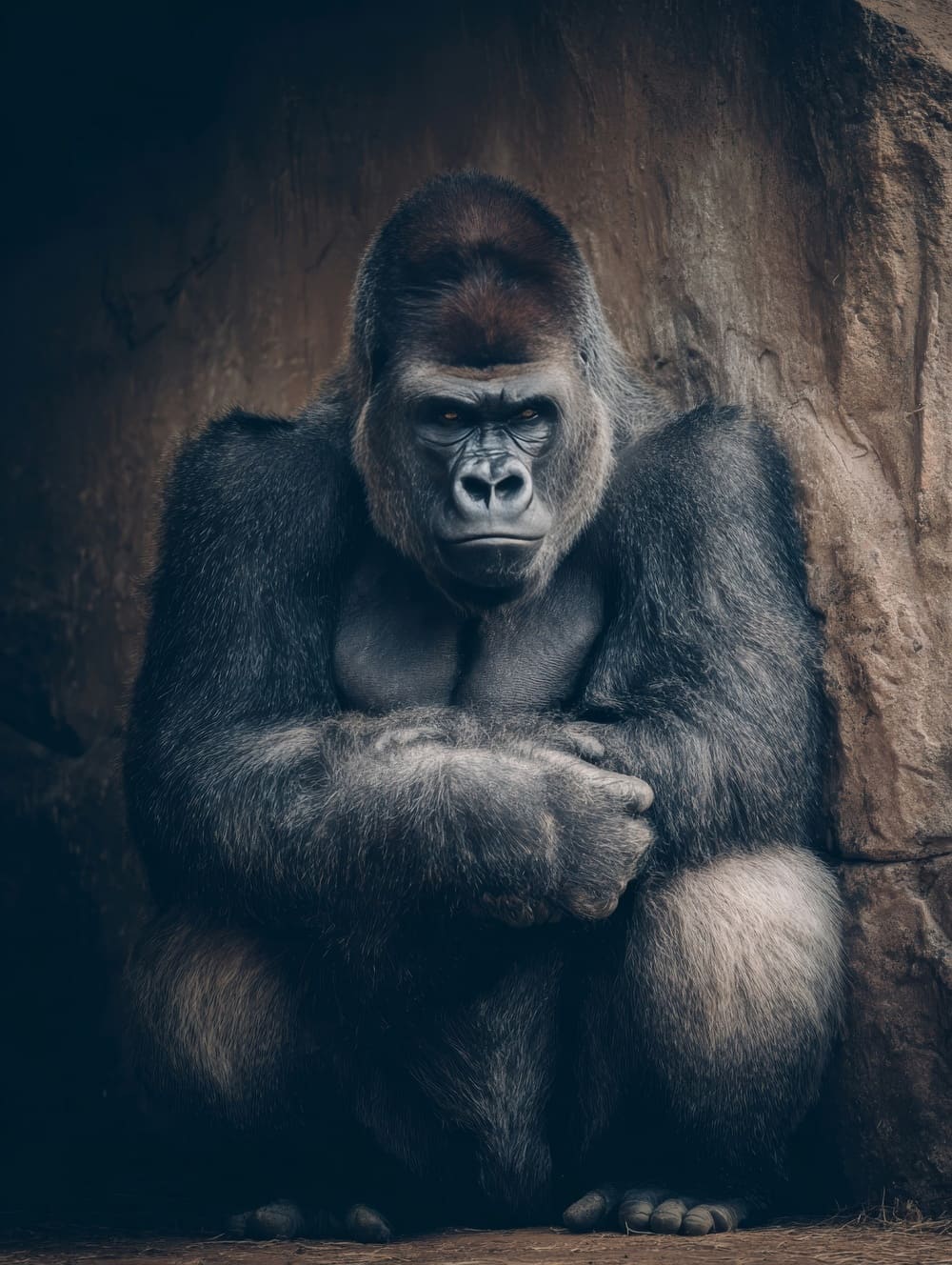 Tableau Gorille Protecteur (Présence Calme)