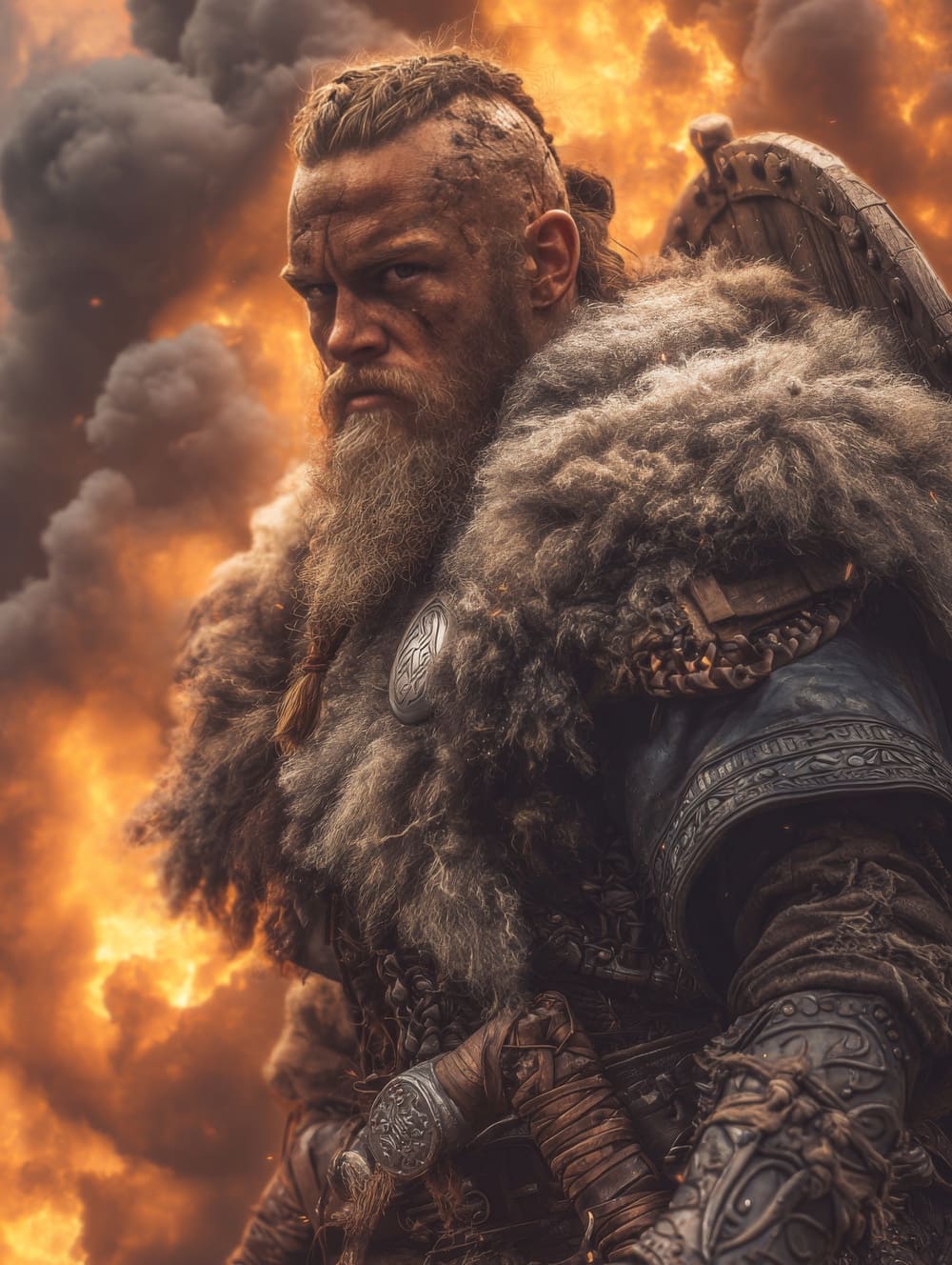 Tableau Guerrier Viking Ragnarök