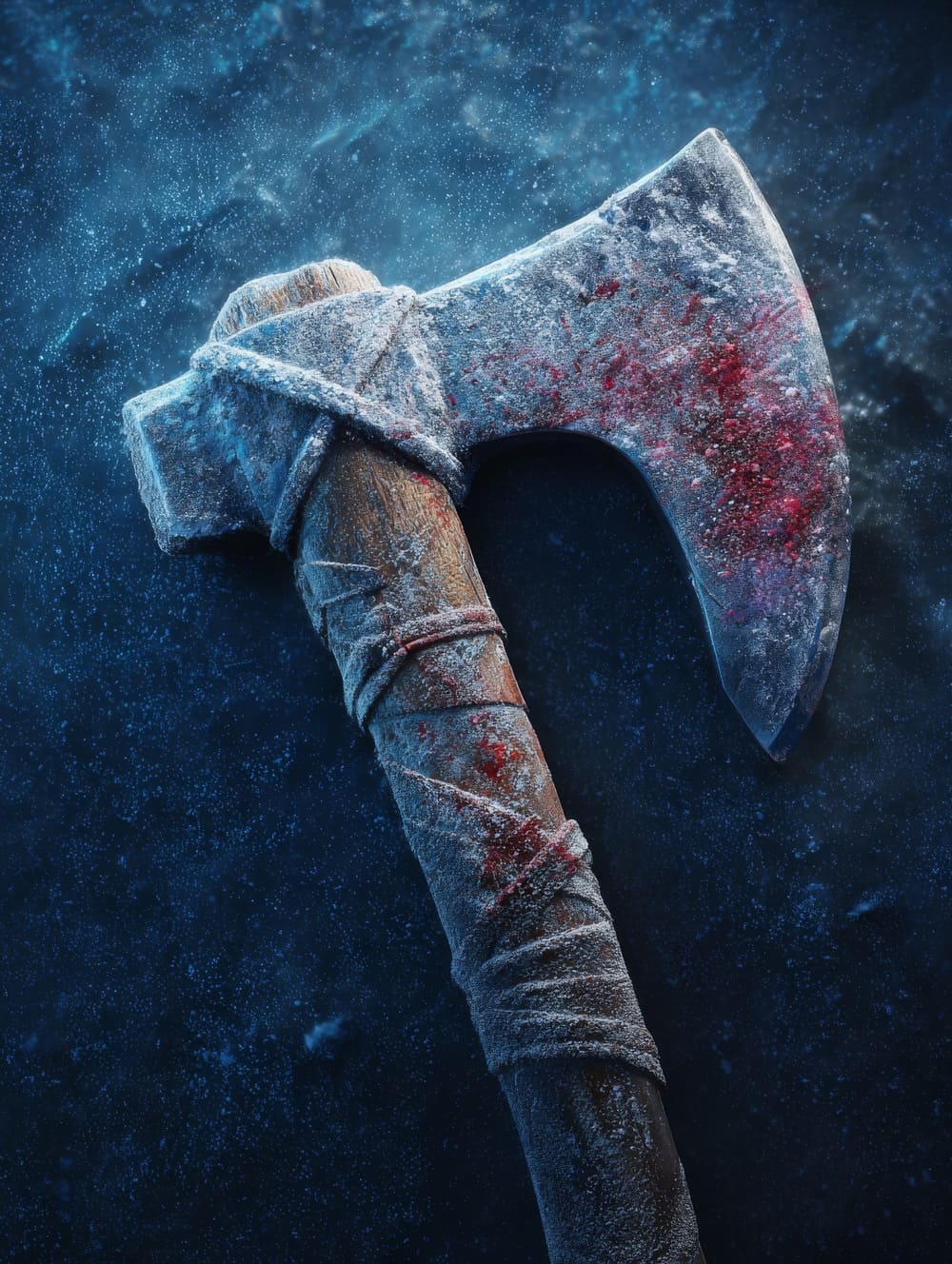 Tableau Hache Viking Sang & Givre