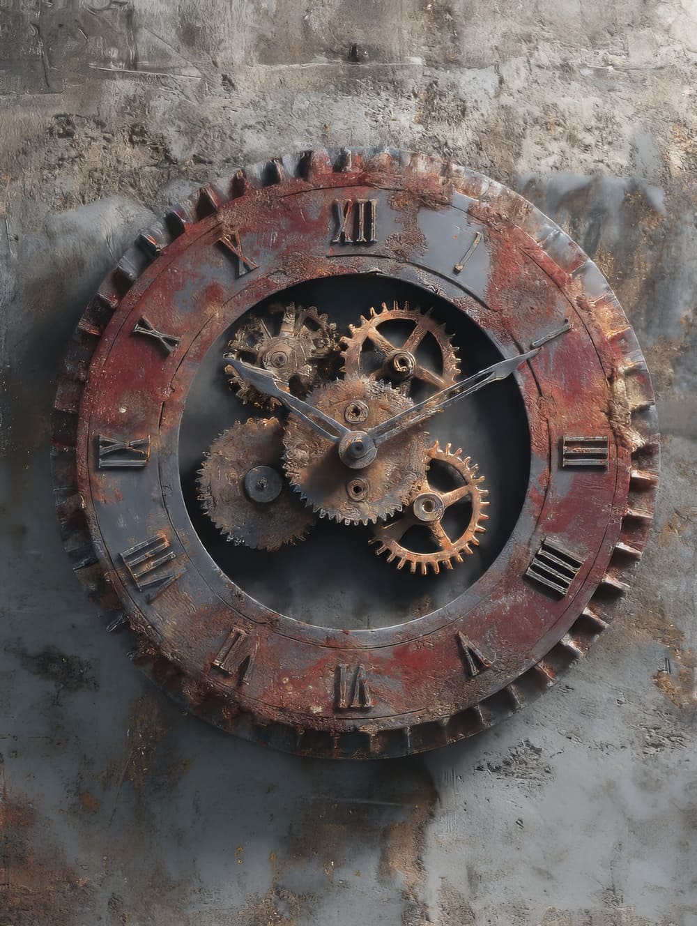 Tableau Horloge Industrielle