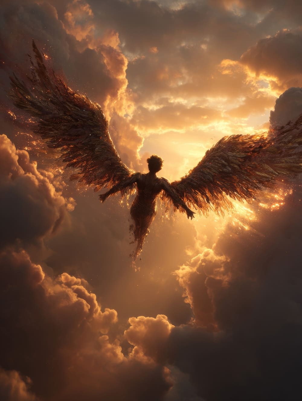 Tableau Icare Chute Vers Le Soleil