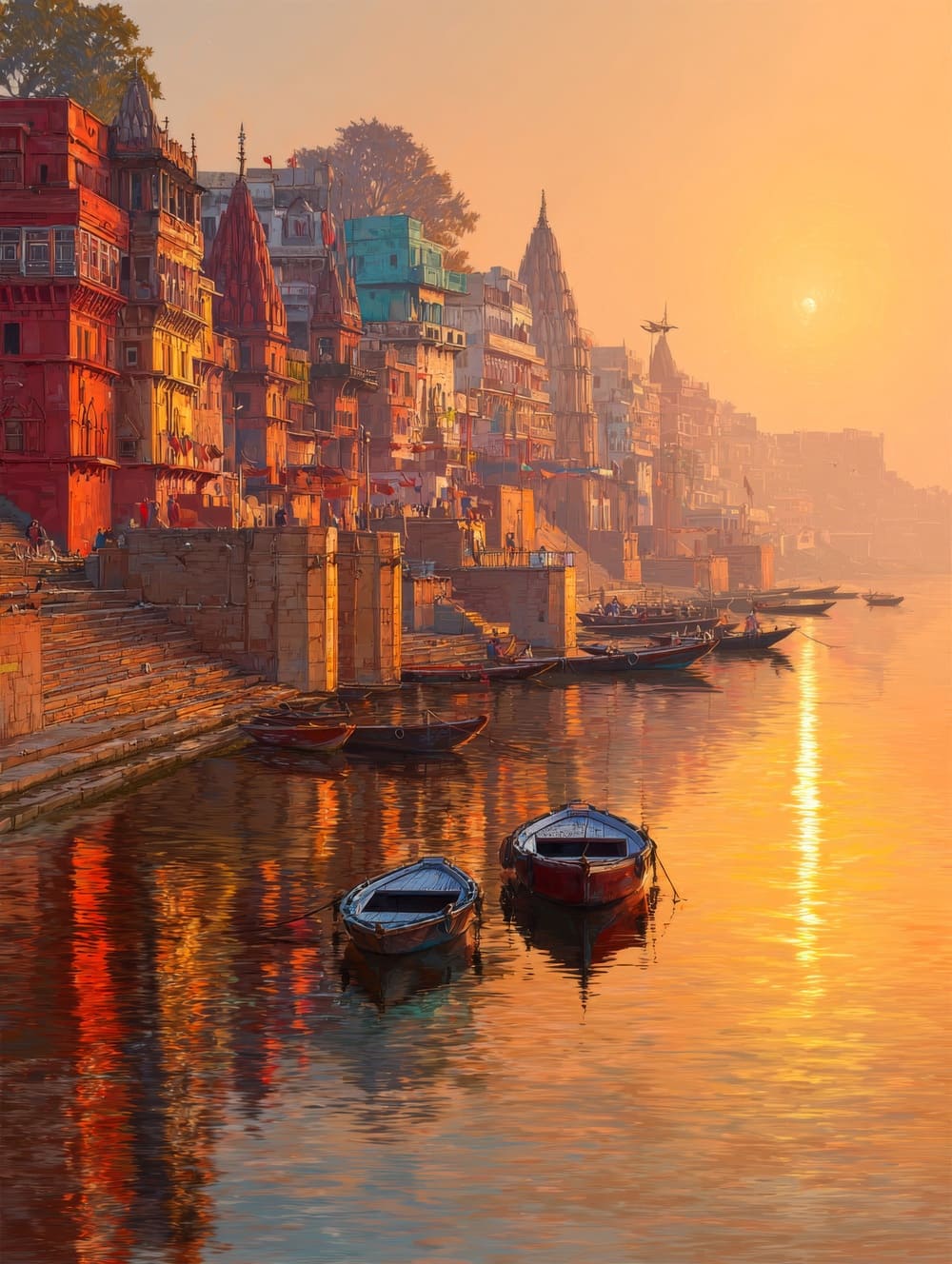 Tableau Inde Varanasi