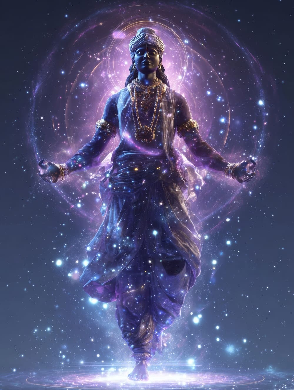 Tableau Indien Galaxie Cosmique