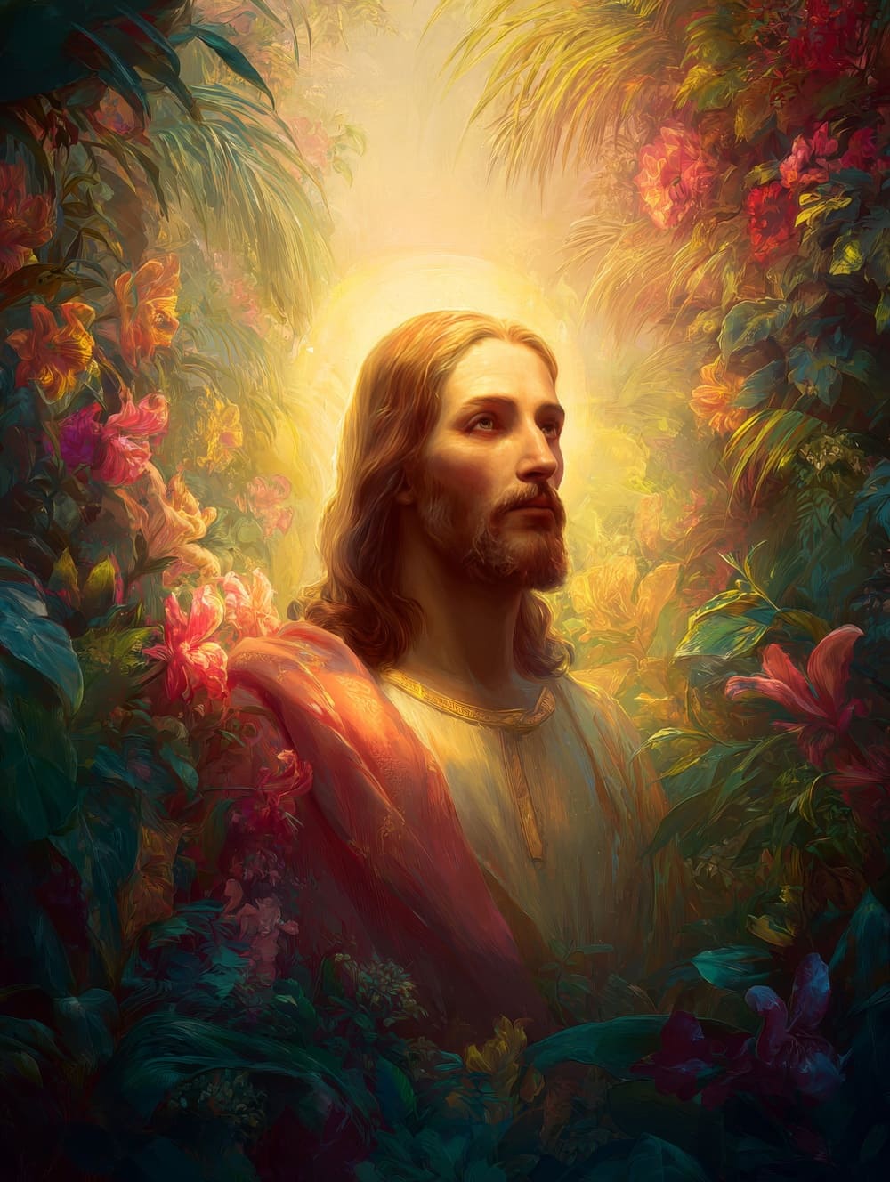 Tableau Jésus Christ Exotique