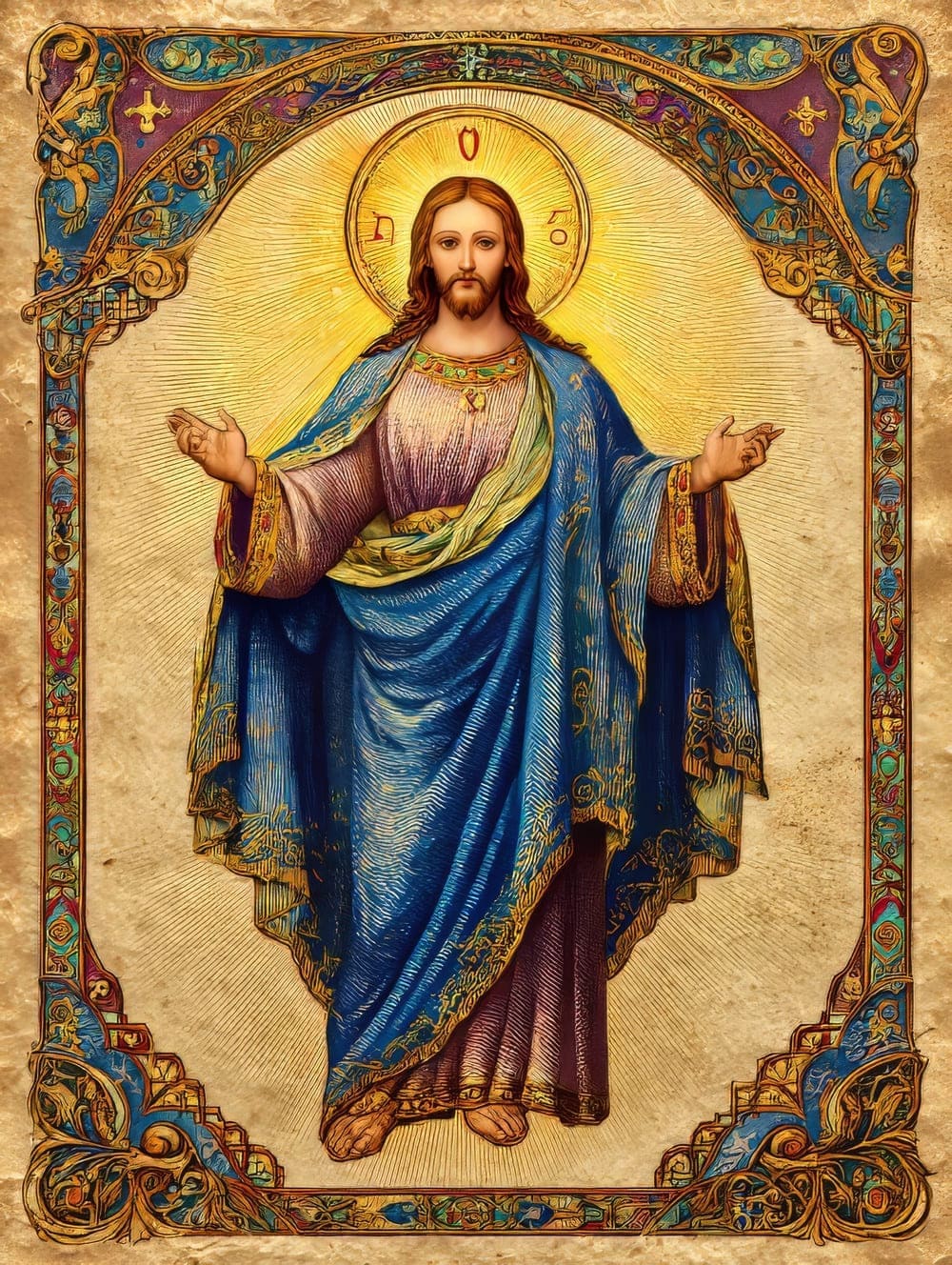 Tableau Jésus Christ Médiéval