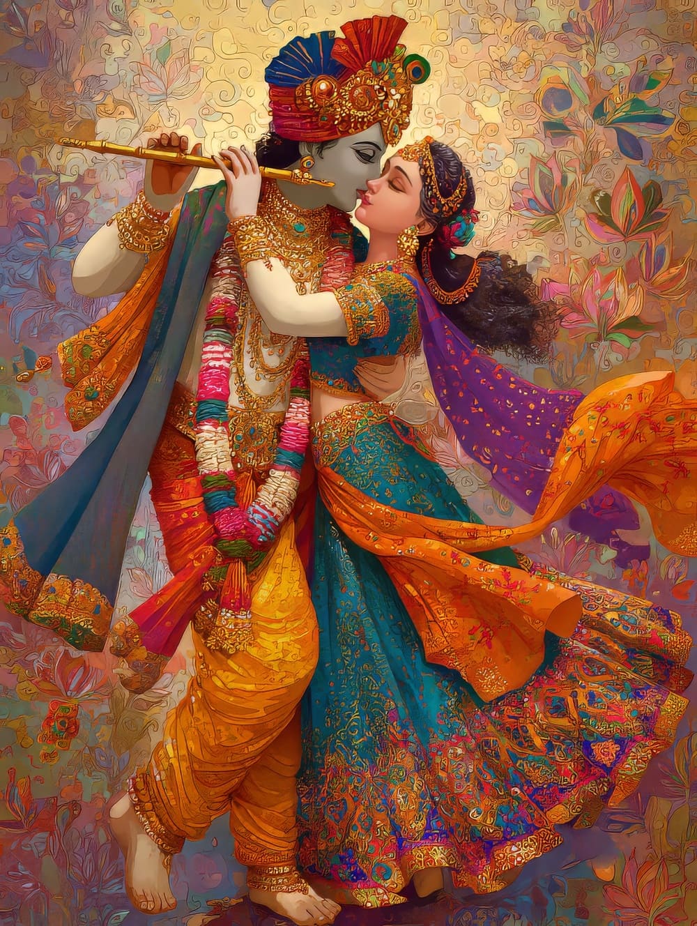 Tableau Krishna & Radha