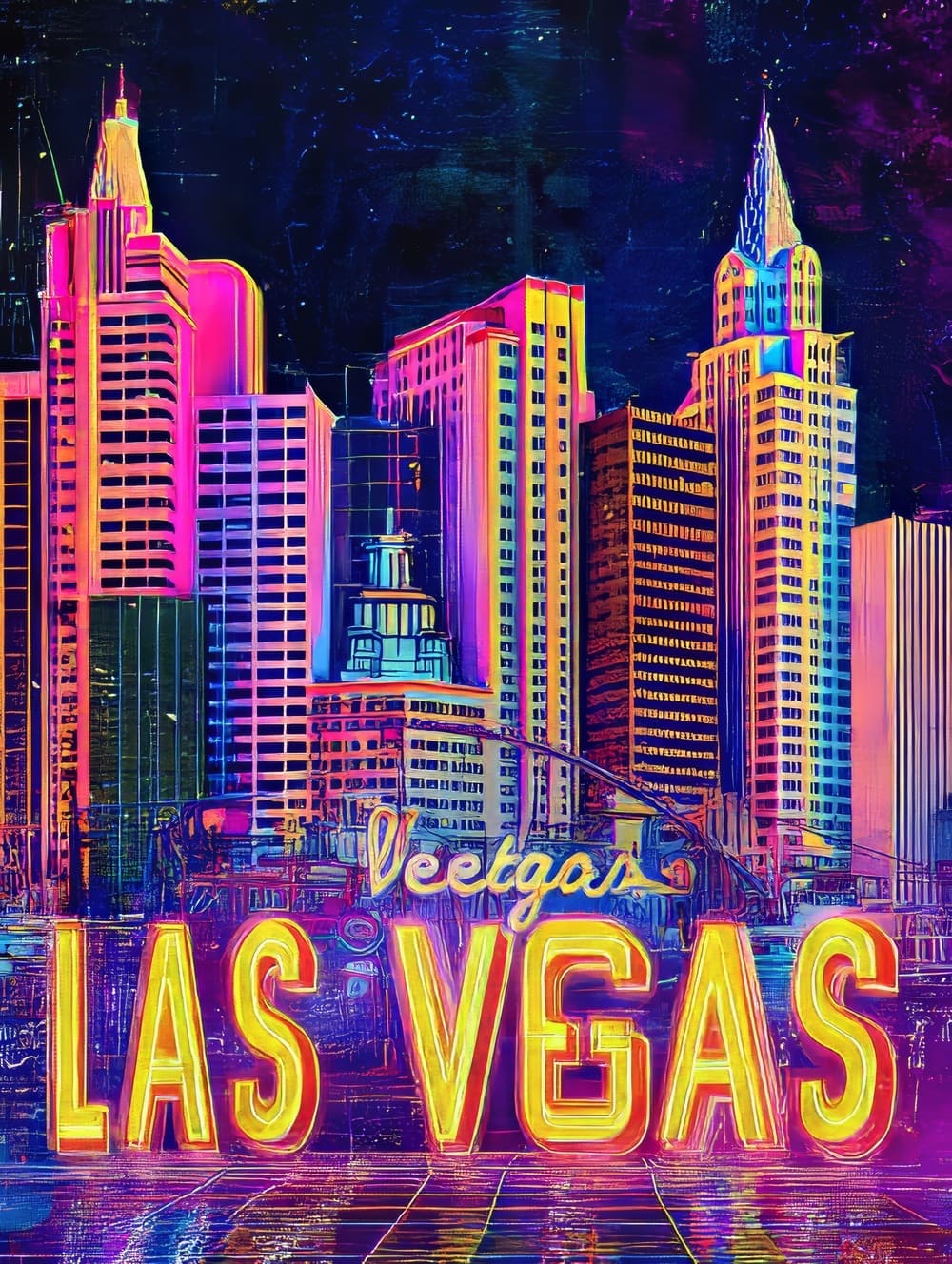 Tableau Las Vegas Pop Art