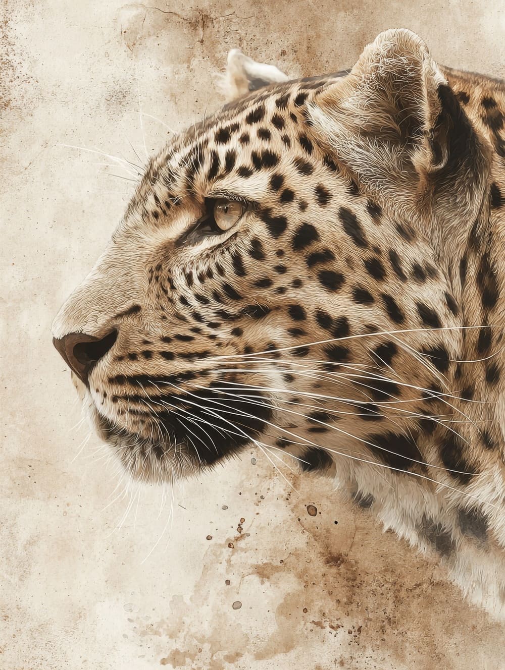 Tableau Léopard Bohème