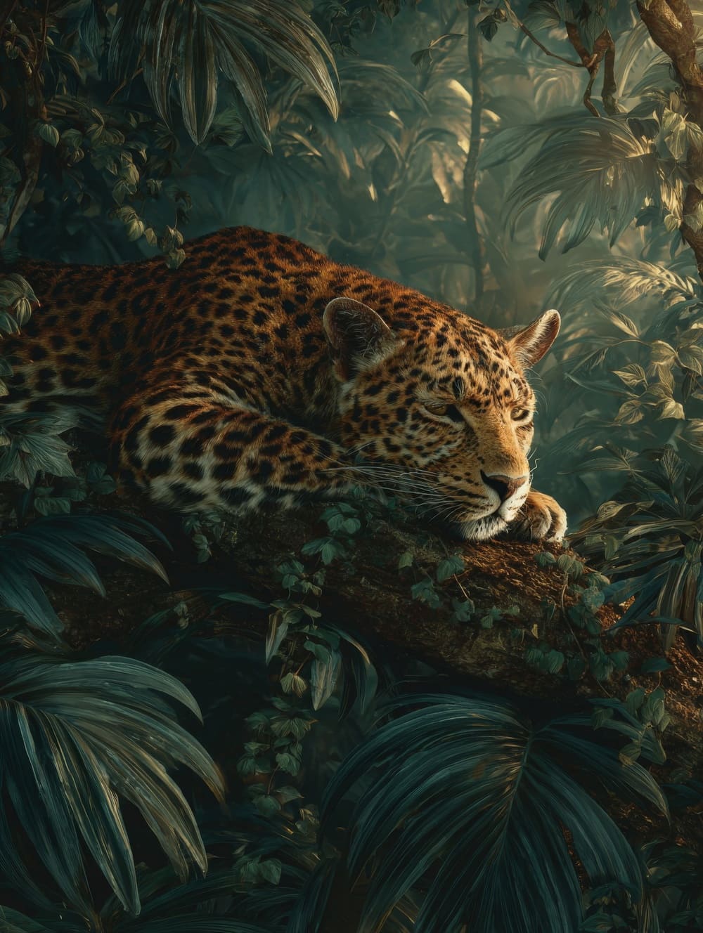 Tableau Léopard Jungle