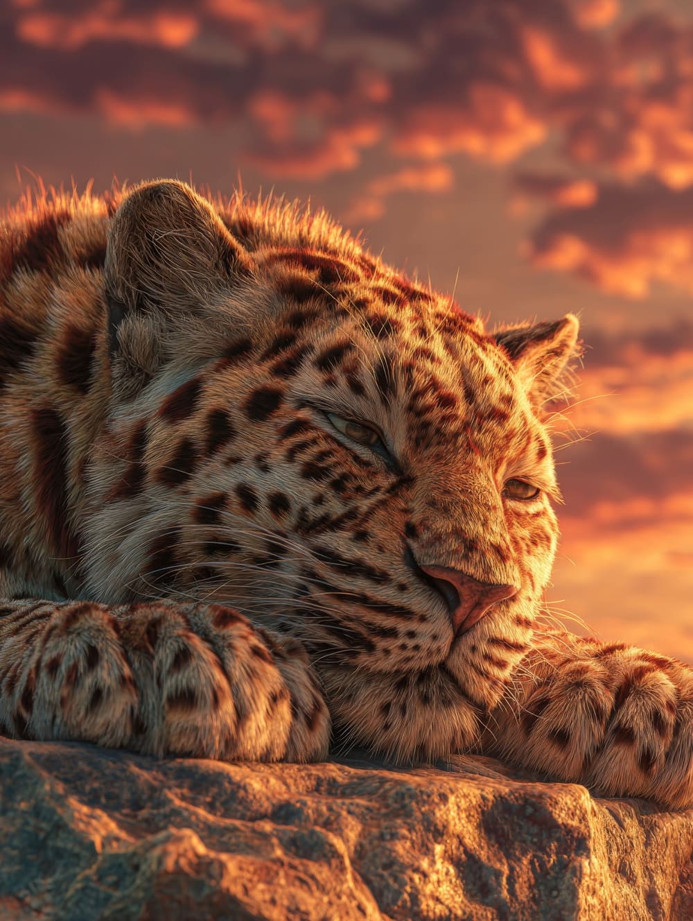 Tableau Léopard Zen