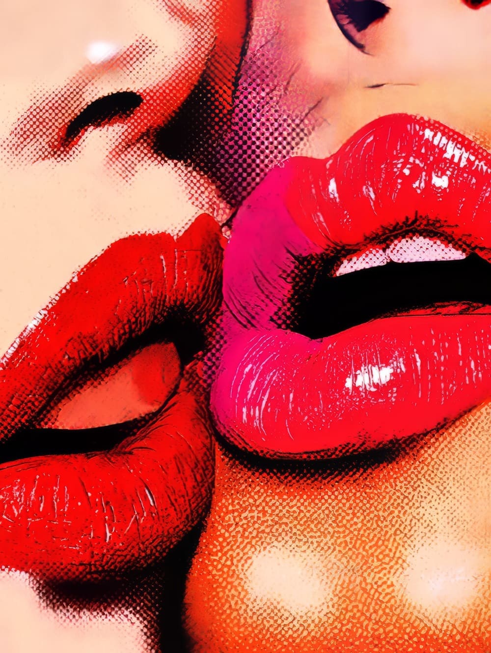 Tableau Lèvres Pop Art