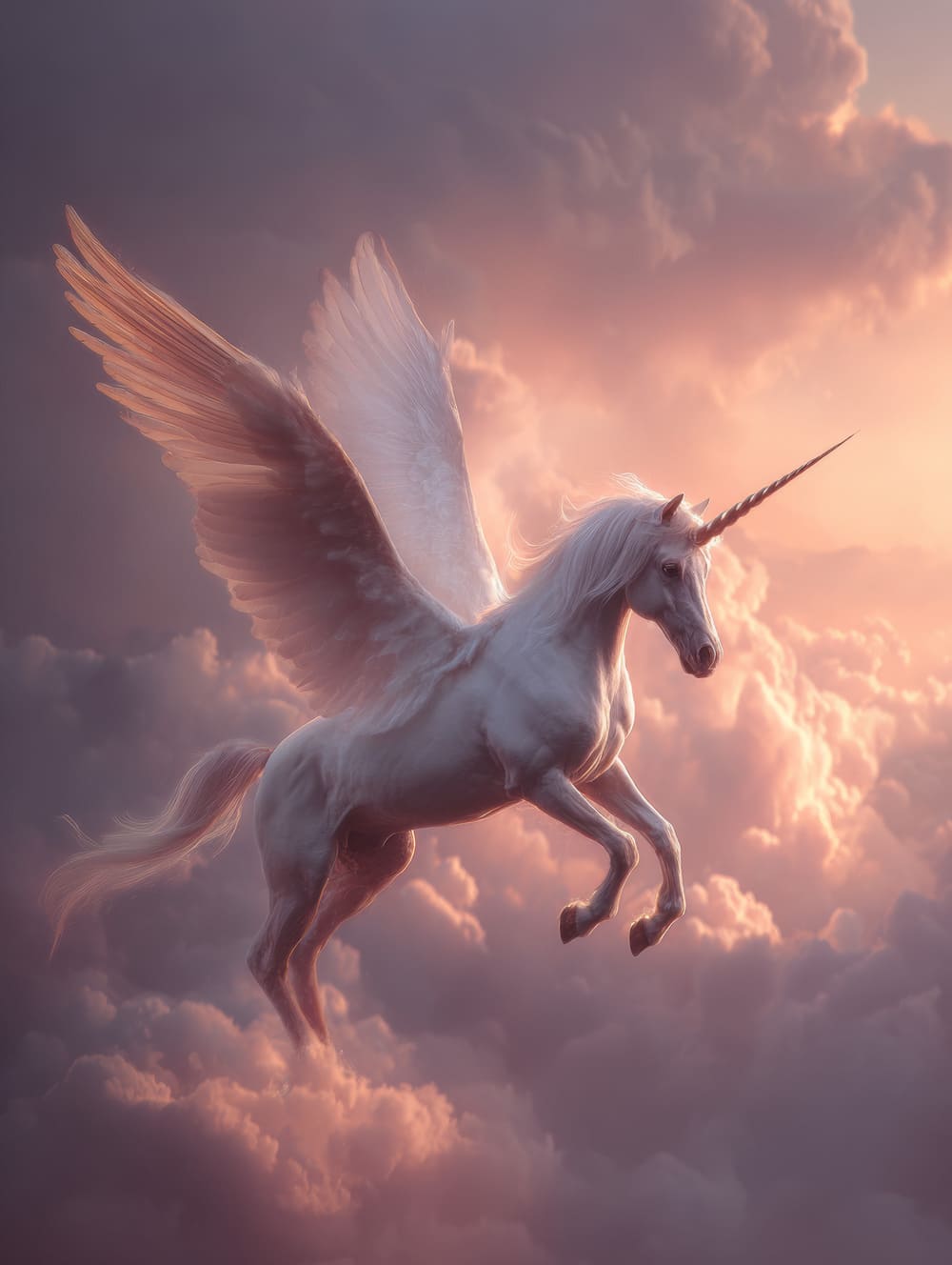 Tableau Licorne Ailée