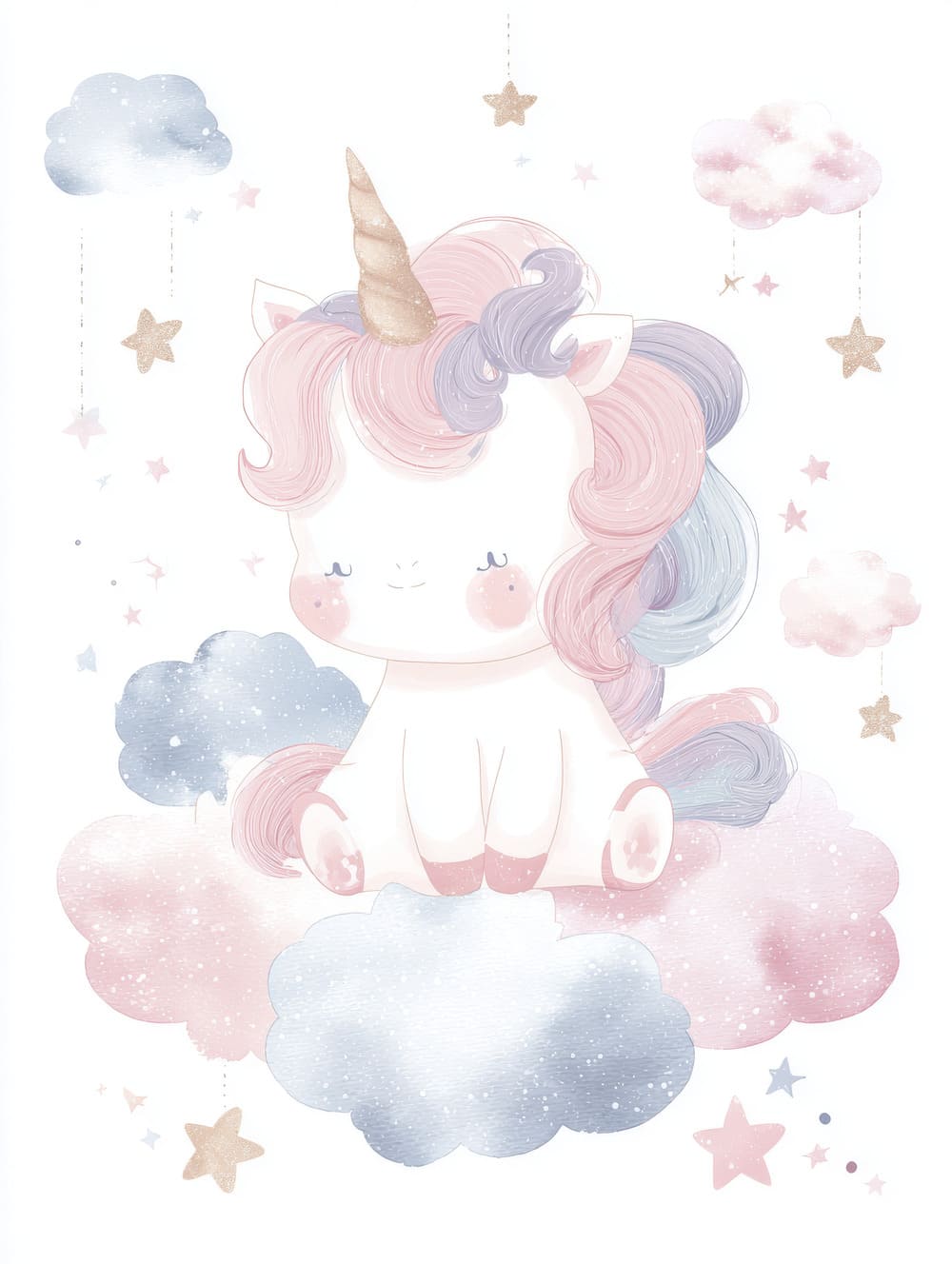 Tableau Licorne Chambre Fille