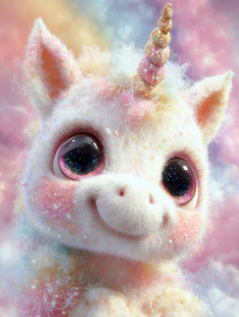 Tableau Licorne Kawaii