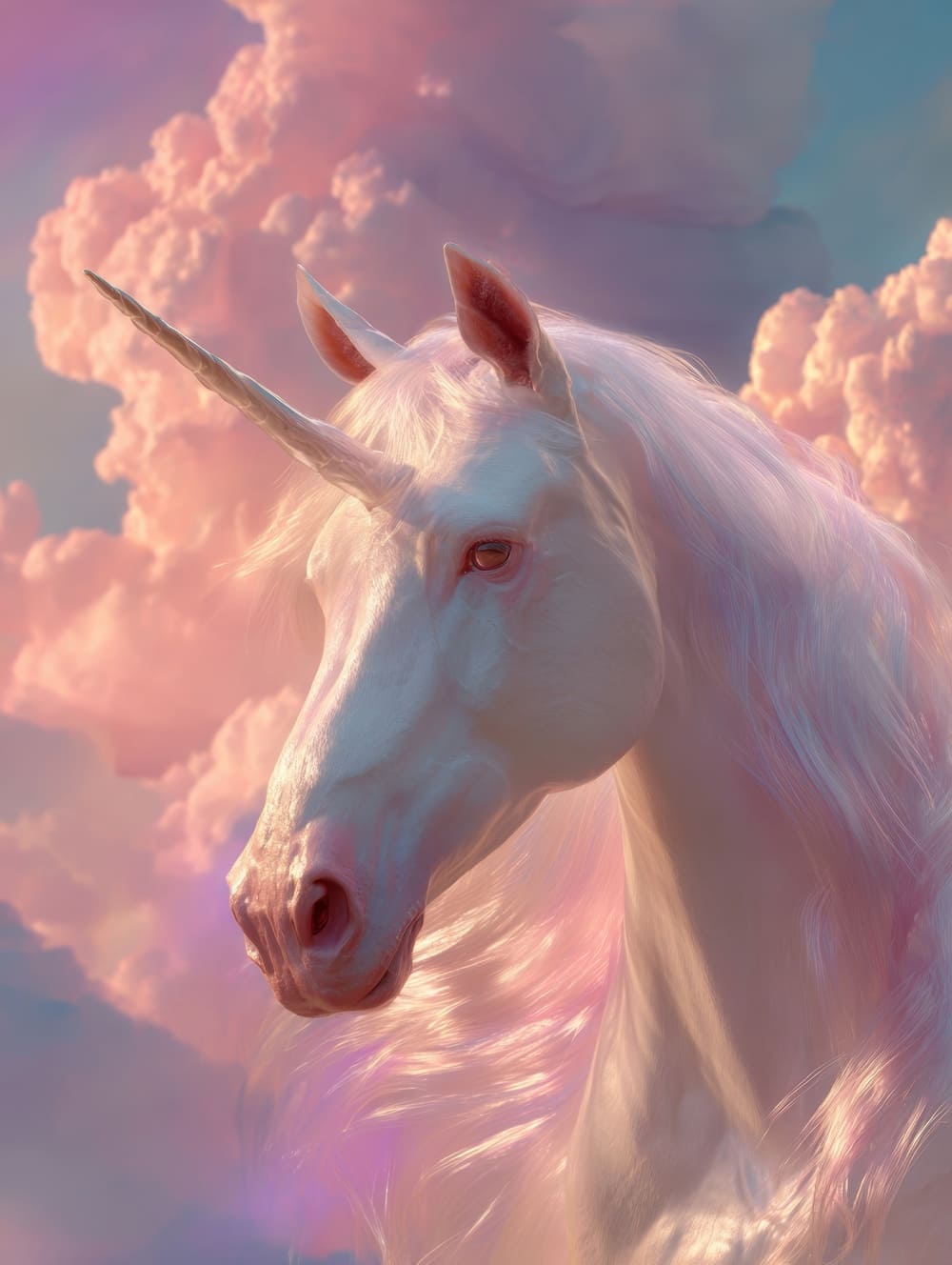 Tableau Licorne Pastel