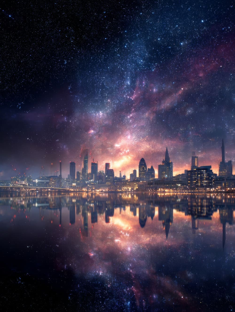 Tableau Londres Galaxie Cosmique