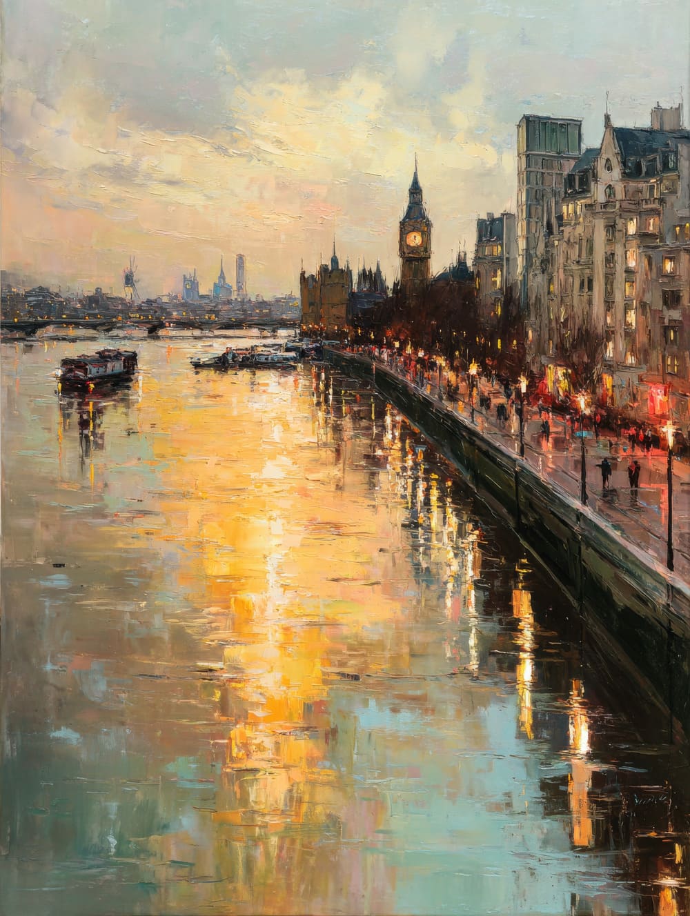 Tableau Londres Romantique