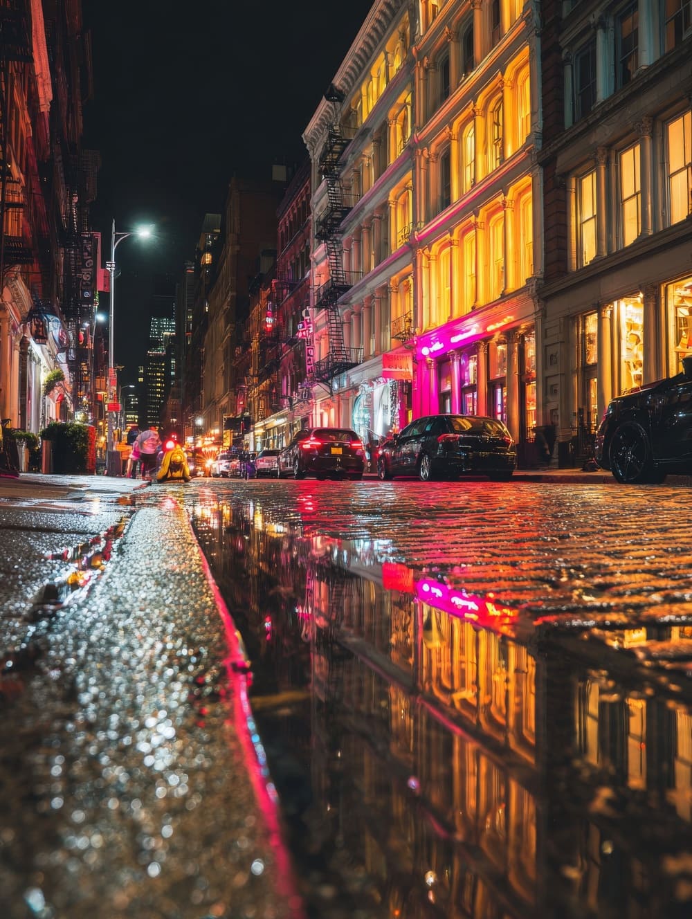Tableau Londres Rues de Soho la Nuit