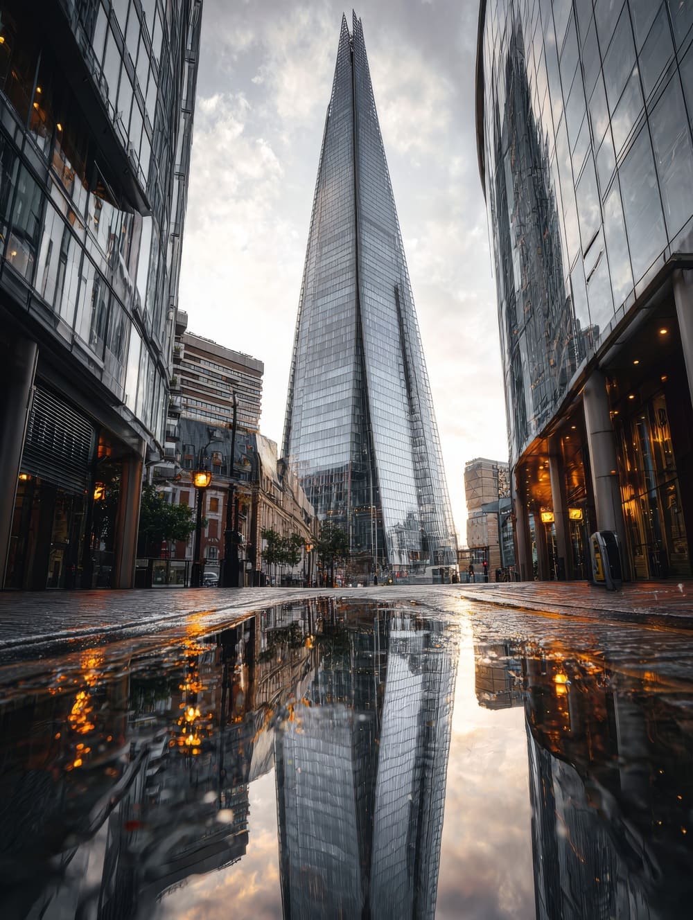 Tableau Londres The Shard & Reflets Urbains