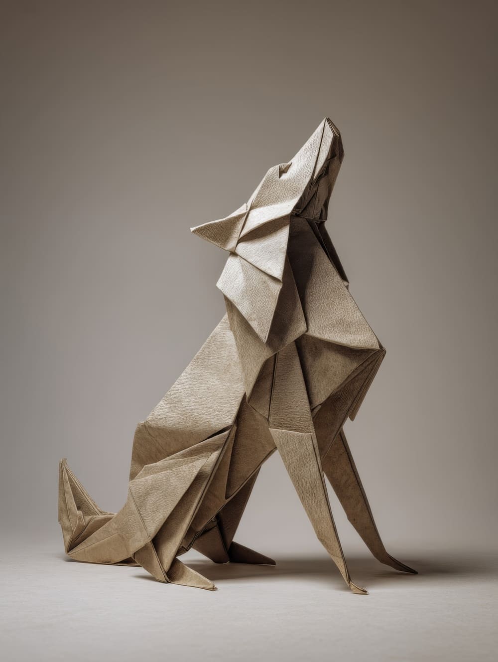 Tableau Loup Origami