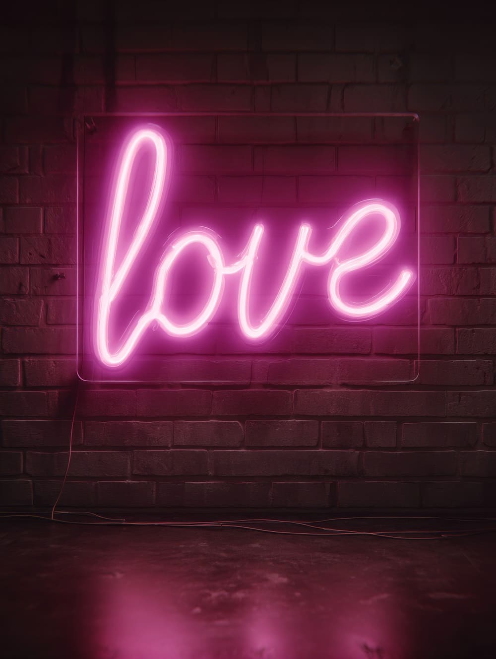 Tableau Love Néon