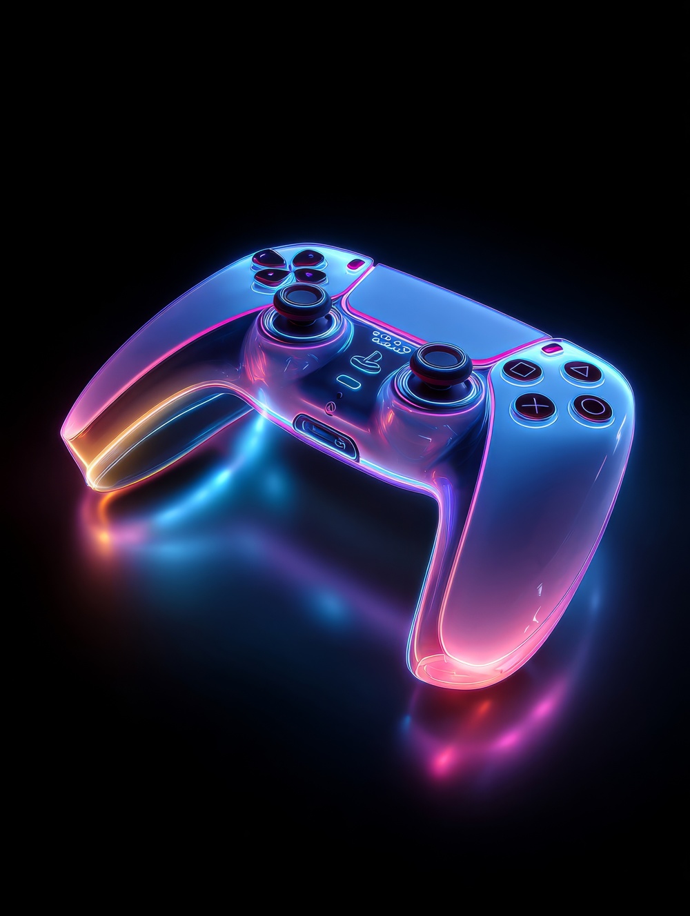 Tableau Manette Gaming Néon