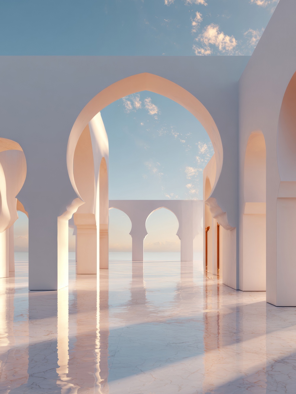 Tableau Maroc Blanc