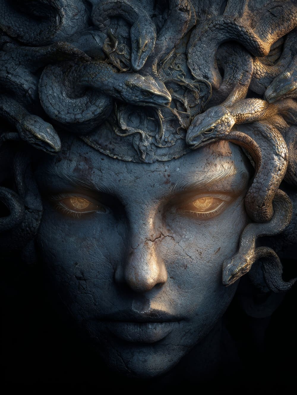 Tableau Méduse Regard Pétrifiant