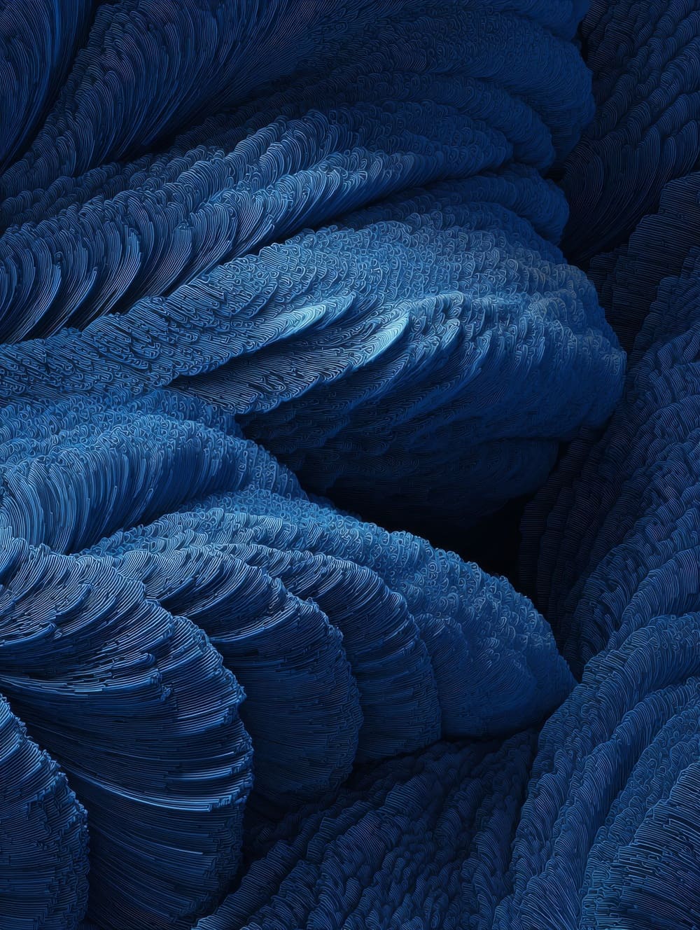 Tableau Monochrome Bleu