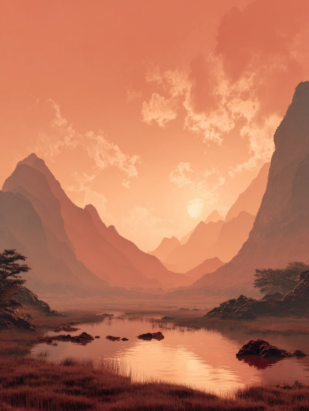 Tableau Montagne Bohème