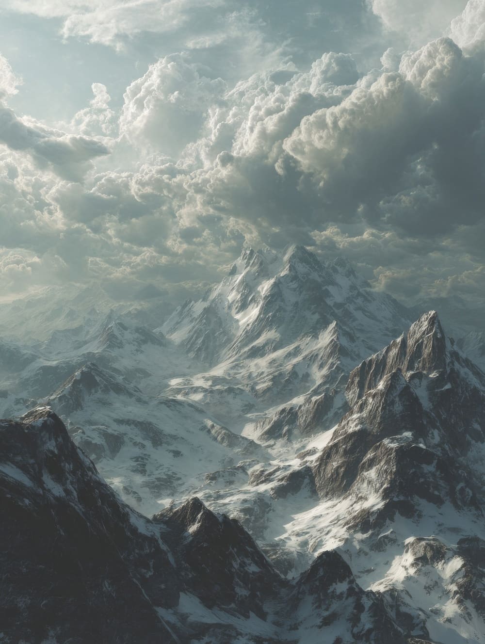 Tableau Montagne Grandeur Silencieuse