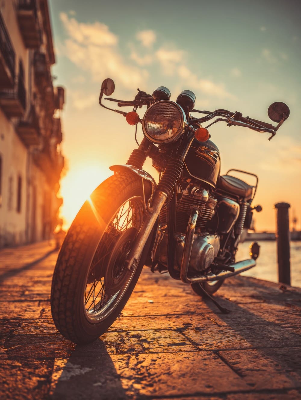 Tableau Moto Vintage