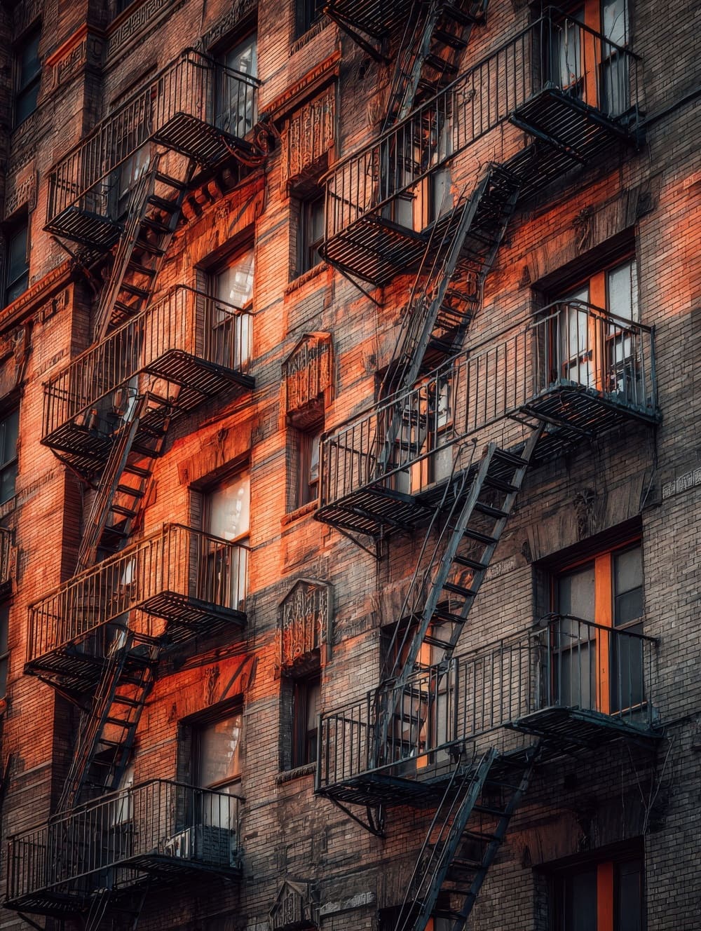 Tableau New-York Fire Escapes (Façades Iconiques)