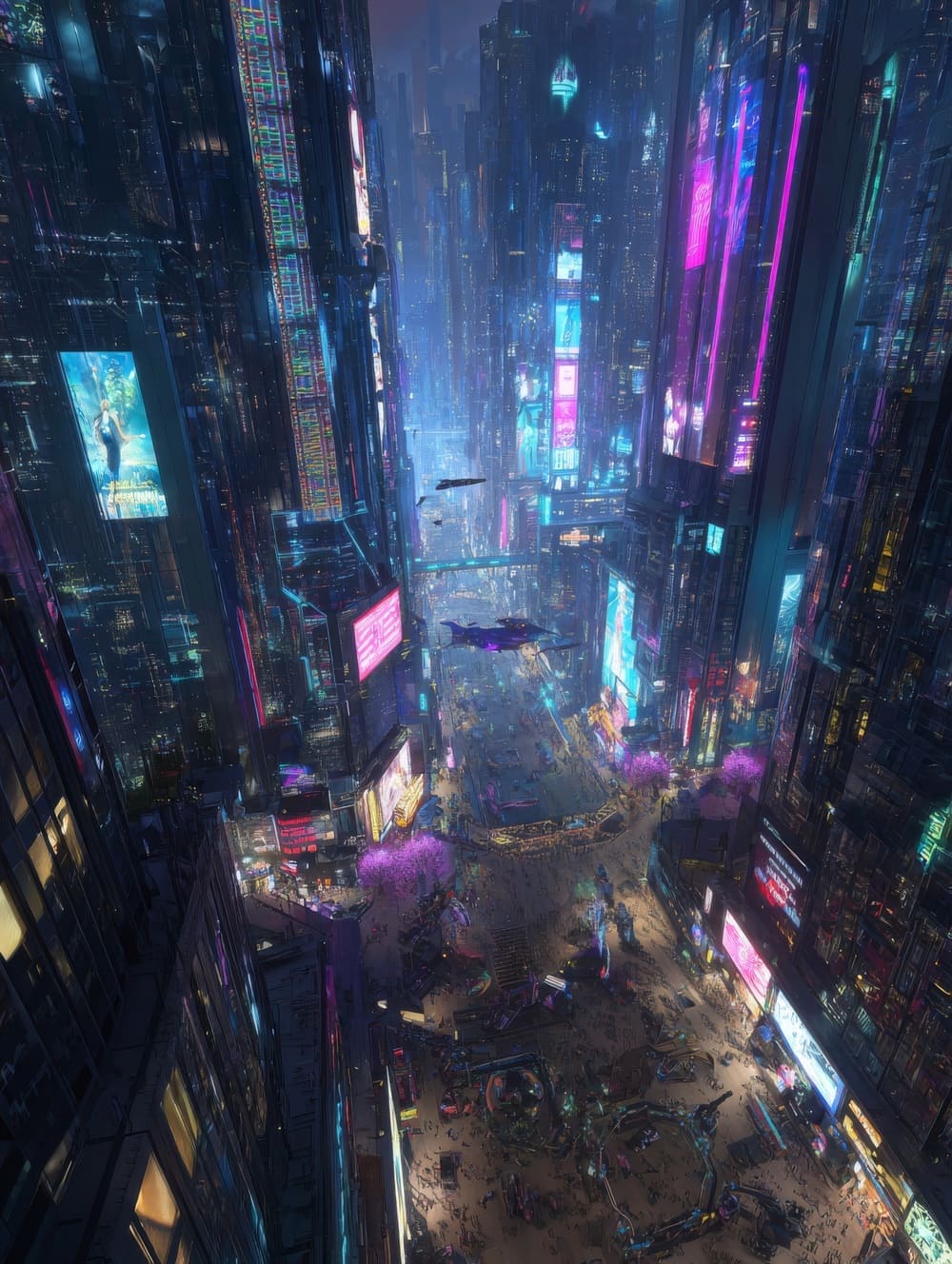 Tableau New-York Futuriste