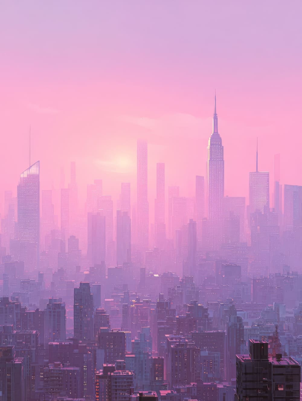 Tableau New-York Rose