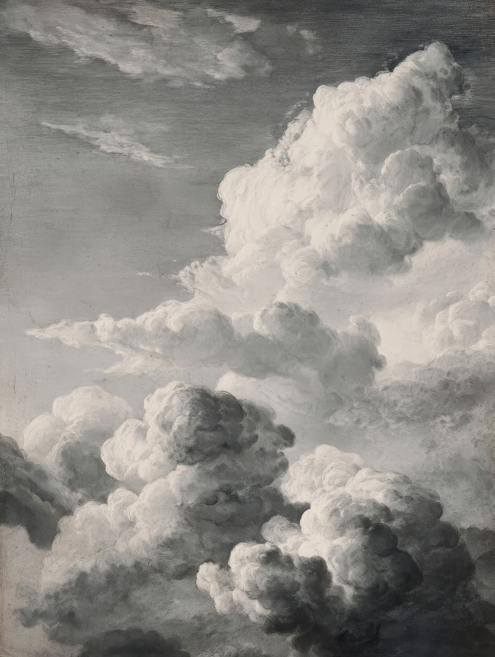 Tableau Nuages Gravure