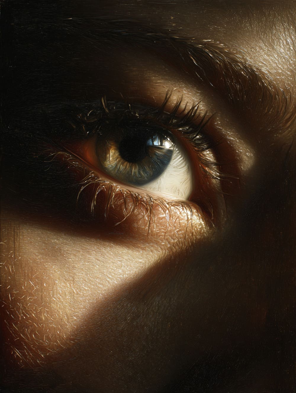 Tableau Œil de Femme Baroque