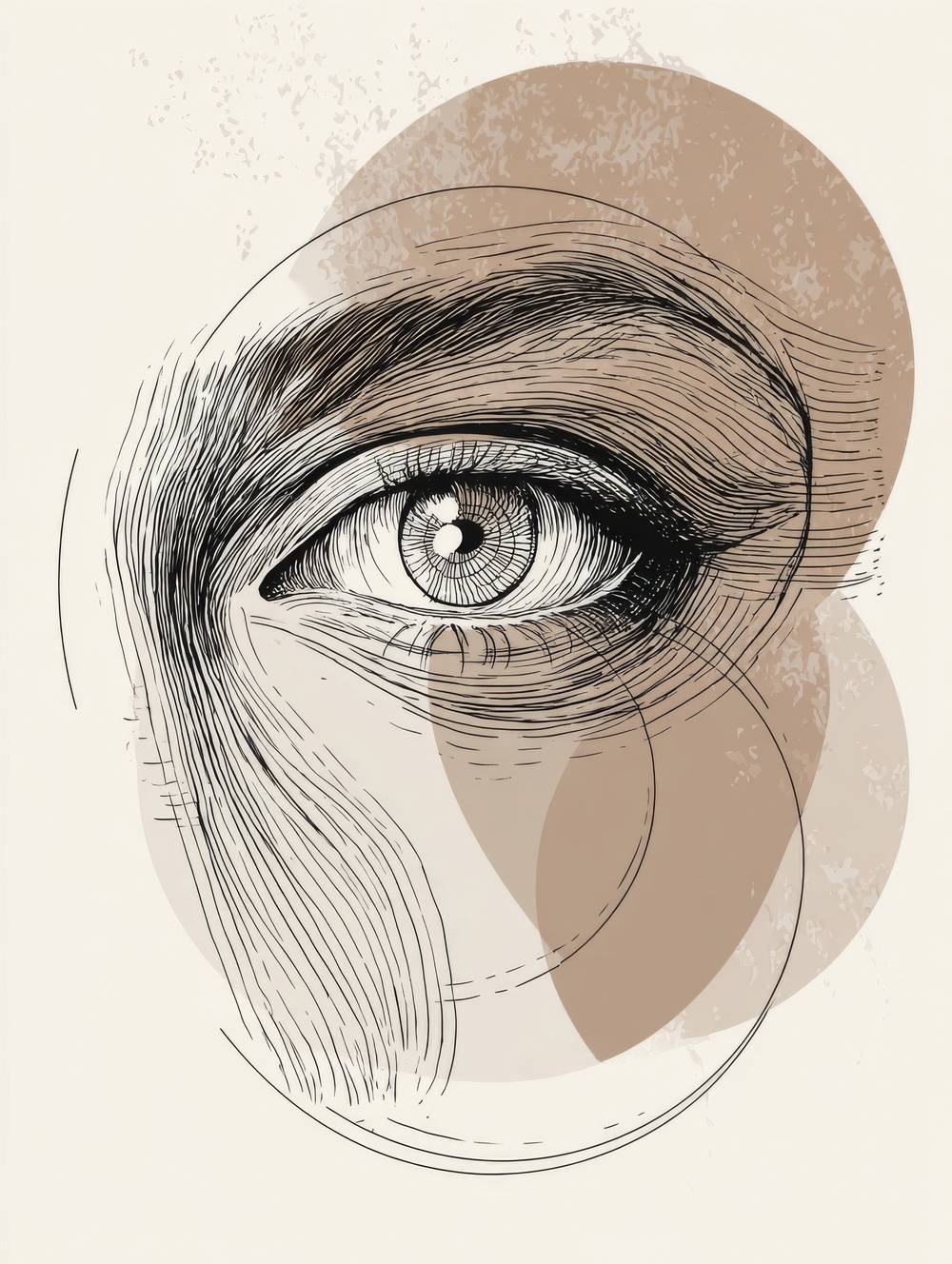 Tableau Œil de Femme Minimaliste