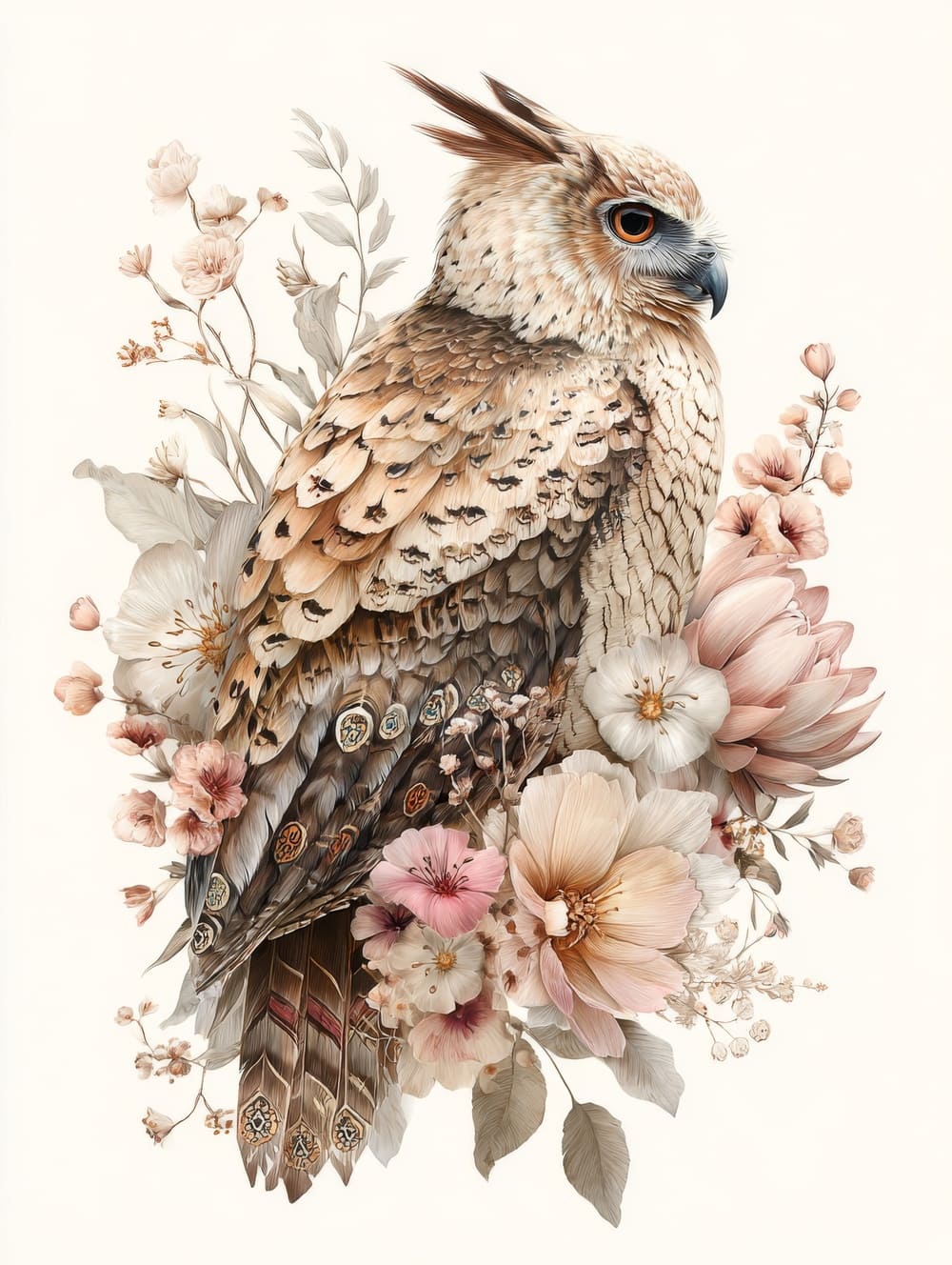 Tableau Oiseau Bohème