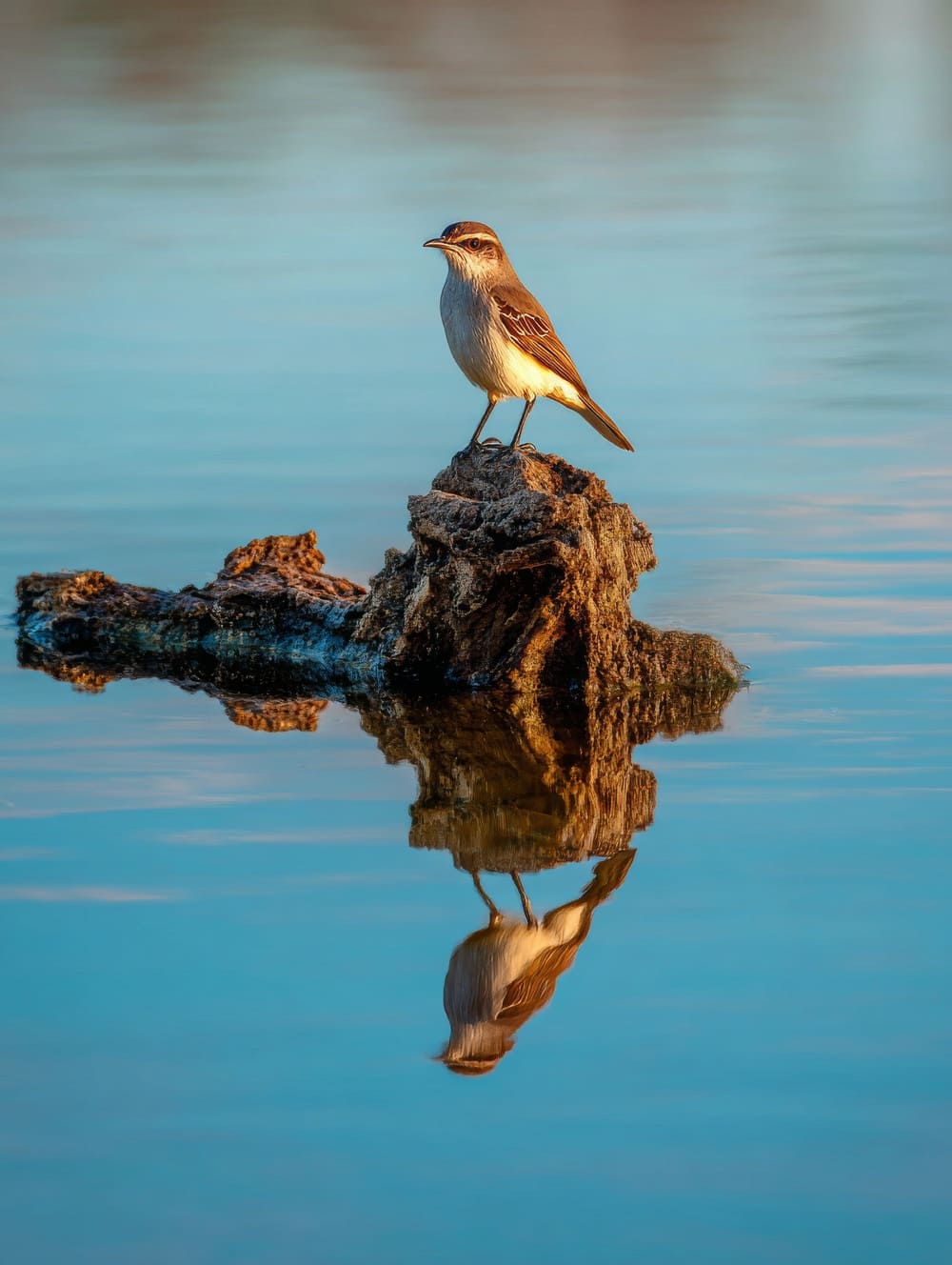 Tableau Oiseau et Reflets