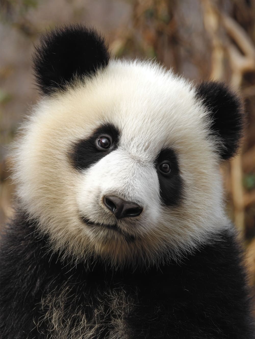 Tableau Panda Curieux (Tête Inclinée)