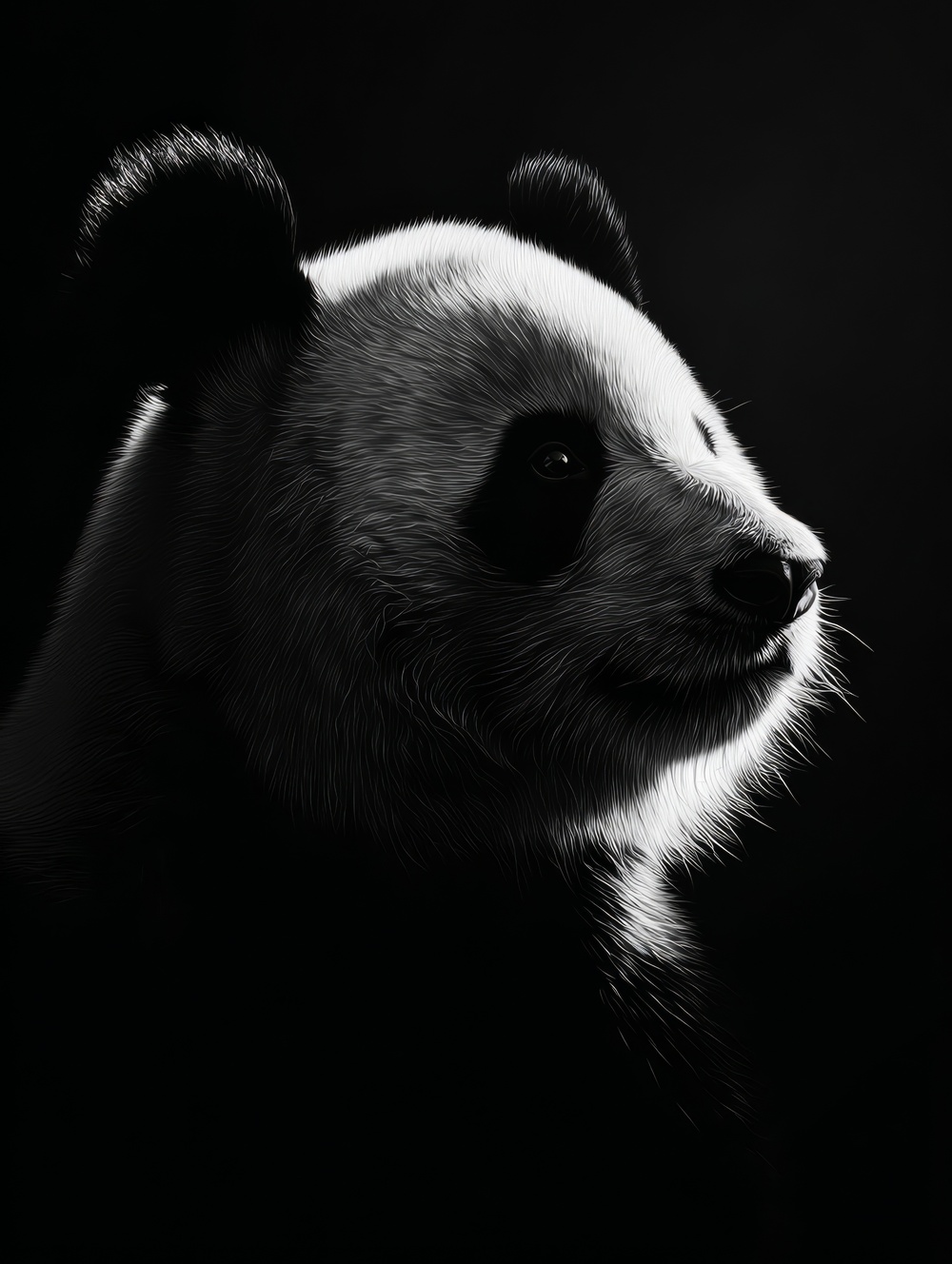 Tableau Panda Monochrome