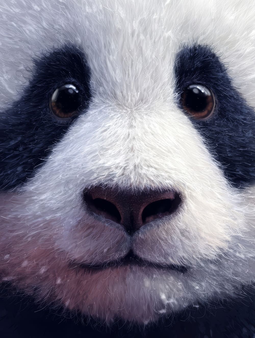 Tableau Panda Regard Attendrissant