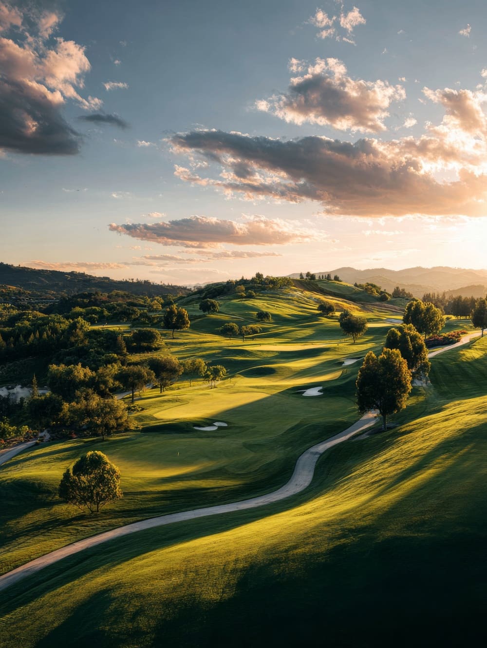 Tableau Parcours de Golf Luxe Vue Panoramique
