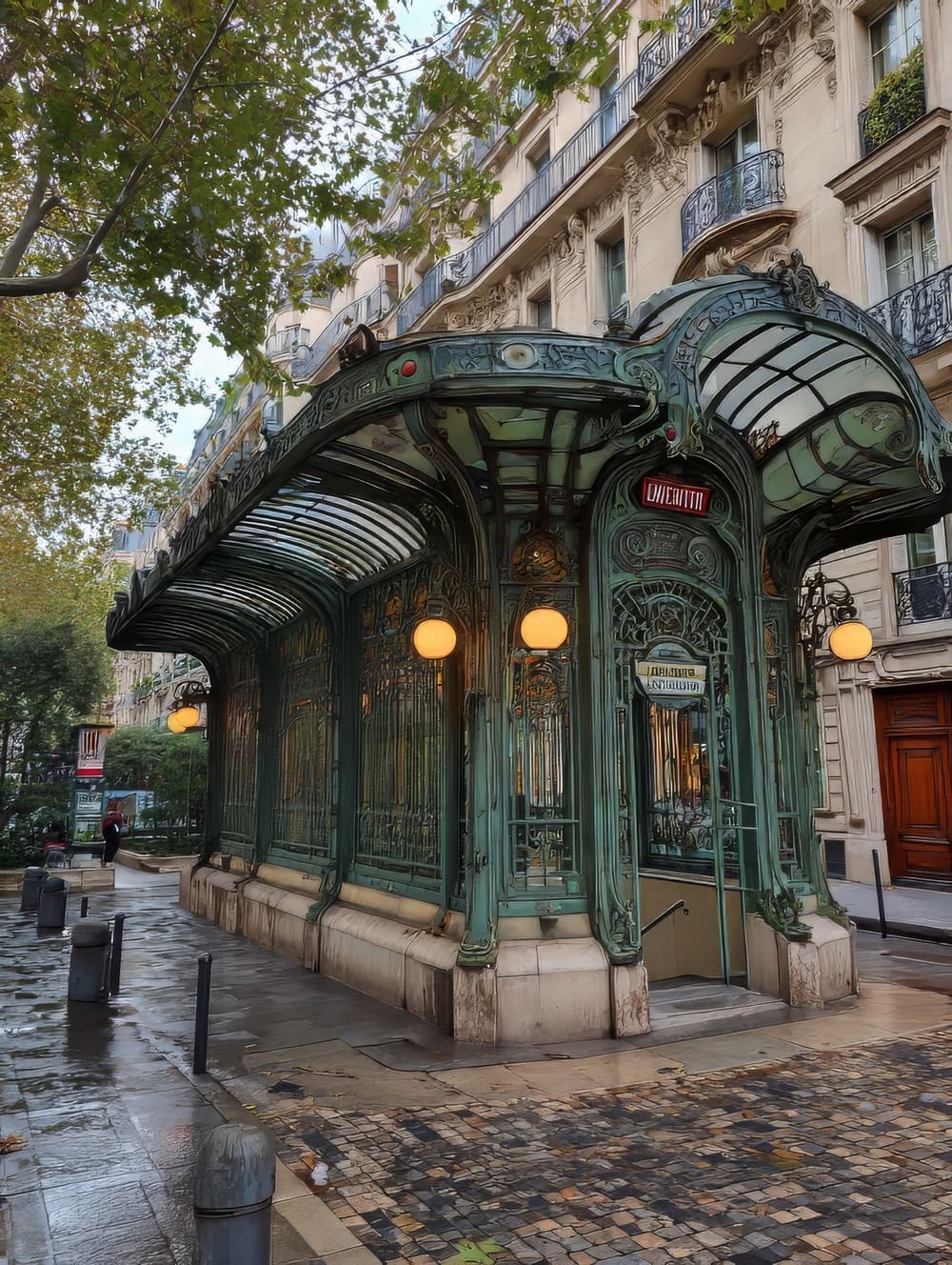 Tableau Paris Métro Art Nouveau (Entrées Iconiques)